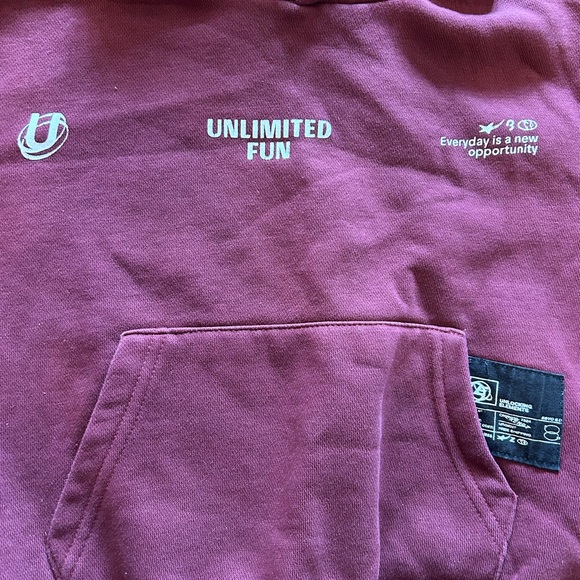 Zara Boys Maroon Hoodie size 3T - Picture 2 of 4